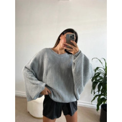 Pull Gris Dos Nu