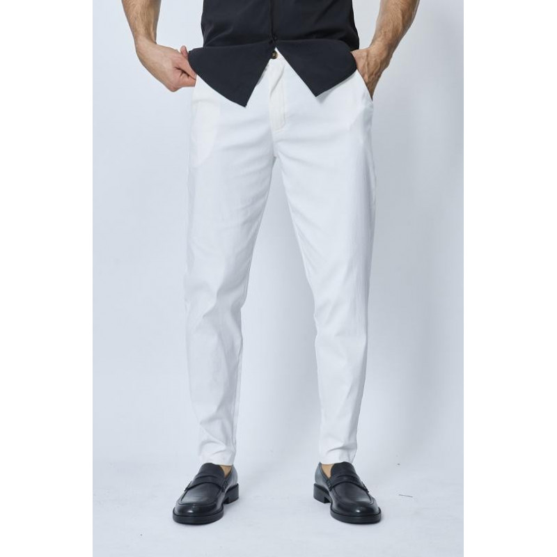 Pantalon Habillé Blanc