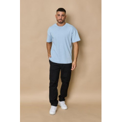 T-shirt Bleu Droit