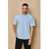 T-shirt Bleu Droit