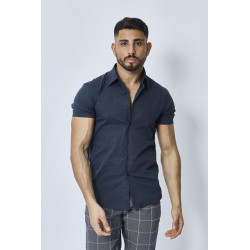 Chemise Manches Courtes Marine