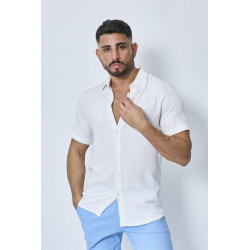 Chemise Manches Courtes Blanche