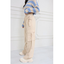 Pantalon Cargo Beige