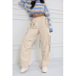 Pantalon Cargo Beige