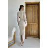 Robe Longue Beige Tressée