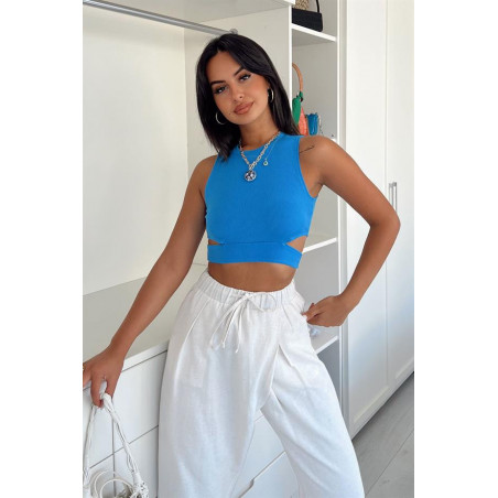 Crop Top Bleu