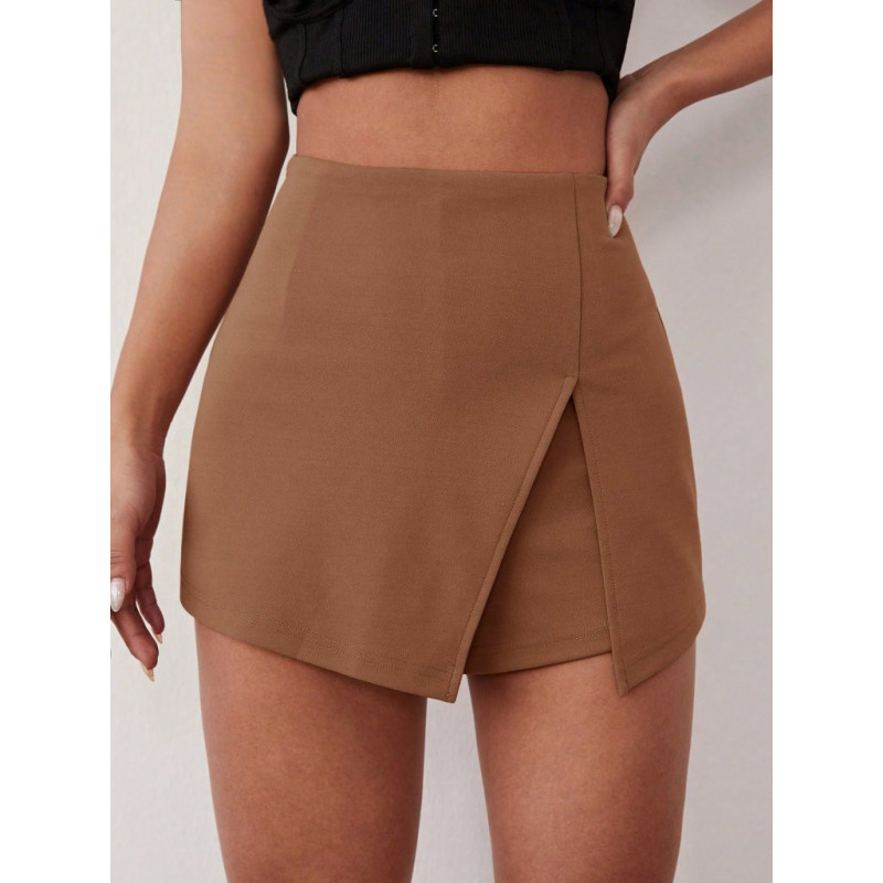 Jupe-Short Marron