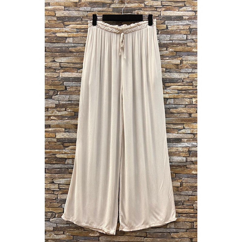 Pantalon Fluide Beige