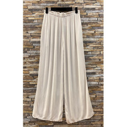 Pantalon Fluide Beige