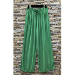 Pantalon Fluide Vert