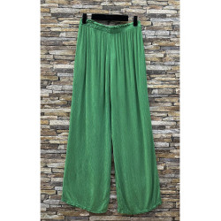 Pantalon Fluide Vert