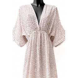 Robe MARIA Léopard Beige