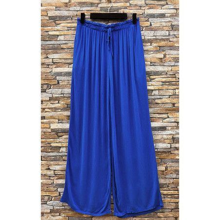 Pantalon Fluide Bleu Royal