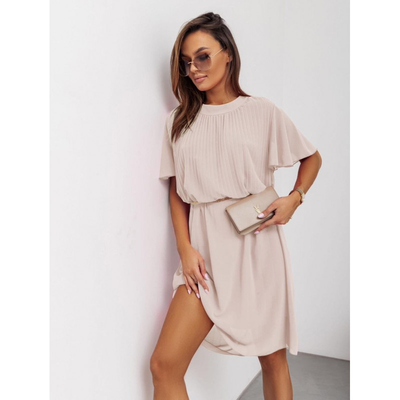 Robe Courte Beige